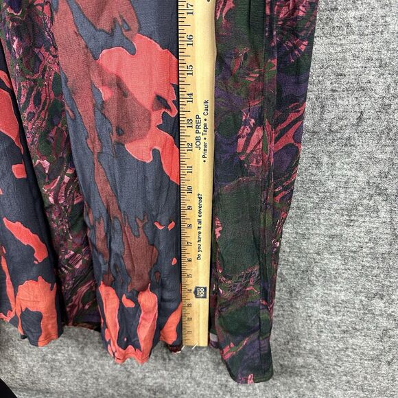 Soft Surroundings Dress Women 8 Red Black Velvet Panel BoHo Maxi Epiphany - Picture 16 of 16